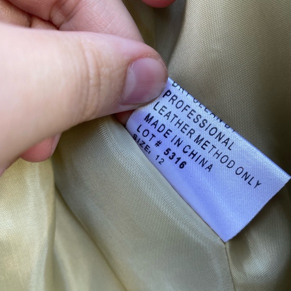 Margaret Godfrey Cream & Tan Leather Western Coat - Picture 12 of 12